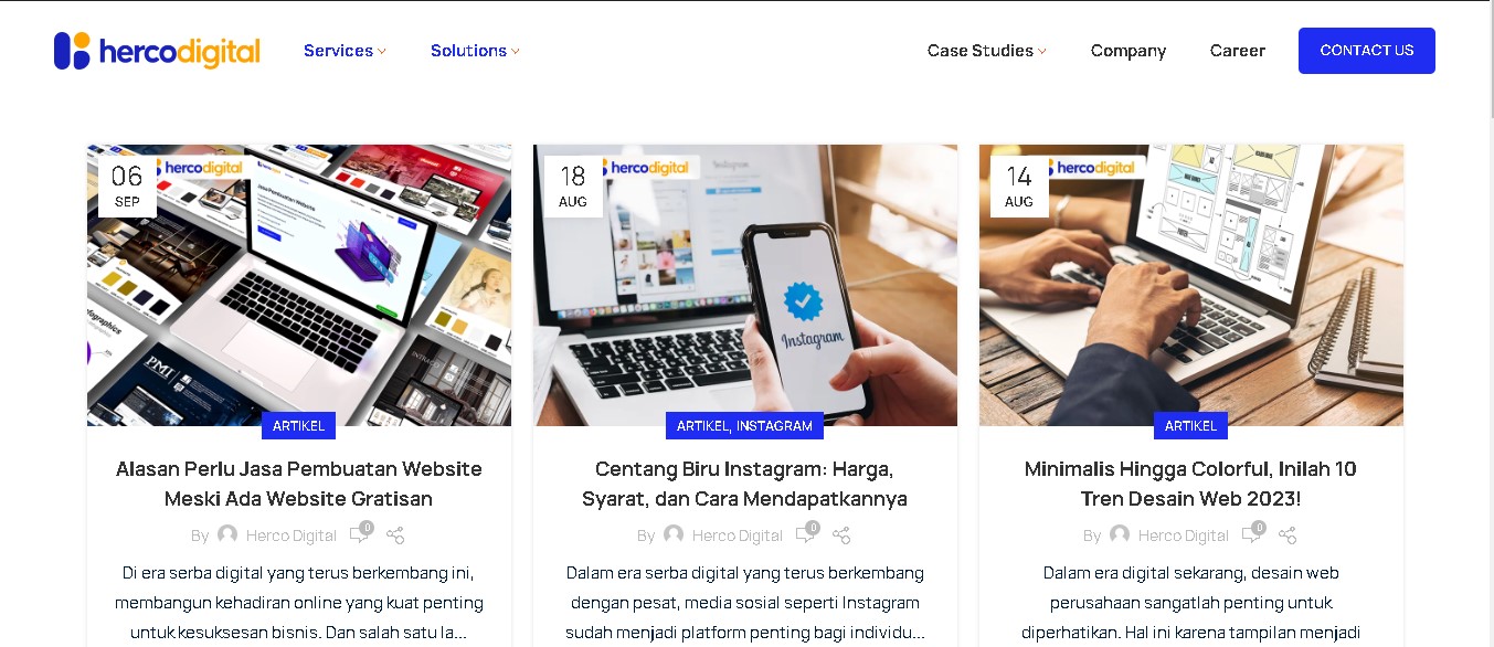 Kenali Perbedaan Blog Dan Website Beserta Contoh Jelasnya Herco Digital